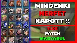VALORANT 11.08 PATCH MAGYARUL | MIT CSIN&Aacute;LT A RIOT ???
