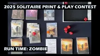 Run Time Zombie solo PnP board game play through
