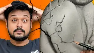 Let's Draw Hyper Realistic Body Crack Step By Step