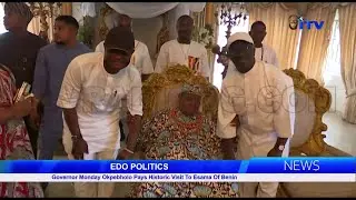 EDO POLITICS: Governor Monday Okpebholo Pays Historic Visit To Esama Of Benin
