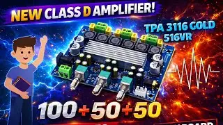 I Popular 200 Watt Class D Amplifier Board.. | TPA 3116D2 2.1 channel..