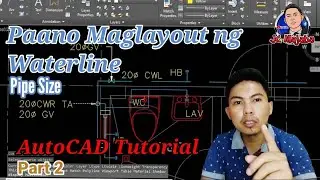 PAANO MAGLAYOUT NG WATERLINE (AutoCAD Tutorial) Part 2
