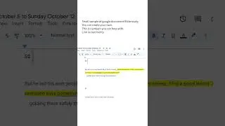 Google documents Bible study.