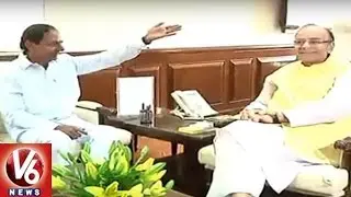 CM KCR Delhi Tour | KCR Meets Home Minister Rajnath Singh | V6 News