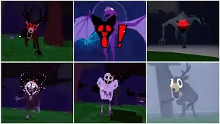 Jumpscares l 99 nights in the forest vs more different versions 