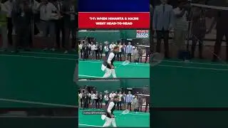 Assam CM Himanta Biswa Sarma & Odisha CM Mohan Majhi Plays Badminton At Kalinga Stadium #shorts