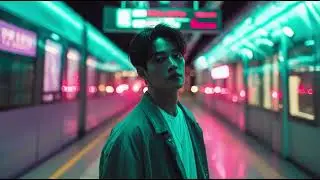 Last Train Signal 🚆 Korean Electro Pop Synth Chill | Y2K Neon Midnight Vibes