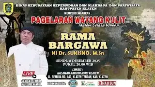 SIARAN LANGSUNG PAGELARAN WAYANG KULIT SELASA KLIWON KI SUKISNO DI RSPD KLATEN