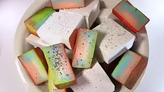 Colourful dyed gymchalk blocks edit from @FingStarASMR2024 please subscribe & watch full video