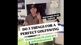 Get a perfect golfswing. Do these three things and everything in your golf game will improve #golf