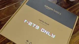 ₹-279 ONLY | Amazon Basics Laptop Stand: Aaram Se Kaam Karo! Unboxing aur Fast Review 🌈💻