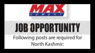 TCI MAX CEMENT SRINAGAR || Jobs In North Kashmir