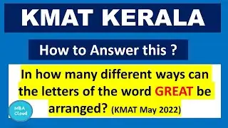 KMAT Preparatory Sessions| Arrangement|MBACloud