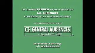 Disney MPAA Trailer Ident (Green Band) (Rated G) (2001-2009) (March 20, 2001-August 18, 2009)
