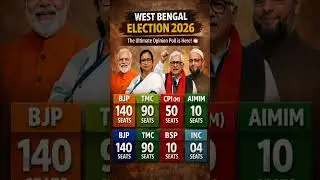 West Bengal Election 2026: New Opinion Poll Results! TMC vs BJP vs Left Who Wins?#bjp #tmc #news