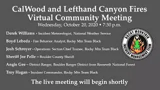 CalWood & Left Hand Canyon Fires Virtual Public Meeting