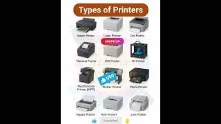Types of Printer's #laserjet #thermal #printer #inkjetprinter #photoprinter