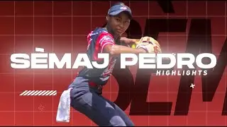 Semaj Pedro CF Softball Highlights Class '27 - Speed, Throwing, Catching, Walks.