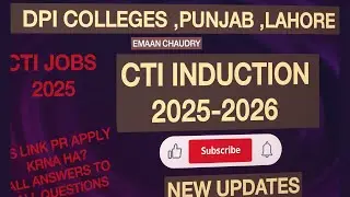 CTI jobs 2025-2026 | New Update | CTI pr Apply kb krna h? | DPI Colleges, Punjab| Get Ready CTI
