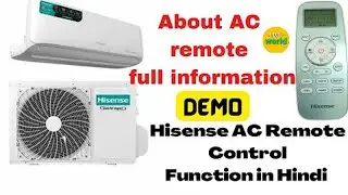 Hisense/ Split AC.Remote Function . All Ac Remote setting। HISENSE/ स्प्लिट एसी। रिमोट । Setting।