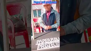 paper roll projector 📽️ science model ✨ science project