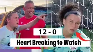 Women's USA Football Team Give Speech and Lose 12-0 to Men's Wrexham FC (Heart Breaking to Watch)