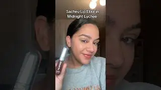Sacheu Lip Elixir в оттенке Midnight Lychee #sacheubeauty #beautyonabudget #fallmakeup