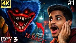 POPPY PLAYTIME CHAPTER 3 - HUGGY WUGGY SCARIEST! HORROR TOY FACTORY GAMEPLAY! #1