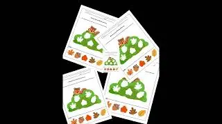 Fall Shapes and Harvest Matching Activities | Cut and Paste Worksheets