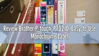 Review Brother P-touch, PTD210, Easy-to-Use Monochrome Label Maker, One-Touch Keys, Multiple Font St