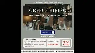 Greece Work Permit Visa  2025 | Hospitality Jobs for Indians 🇮🇳💼 #europeworkvisa #workabroad