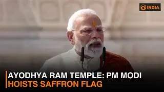 Ayodhya Ram temple: PM Modi hoists saffron flag