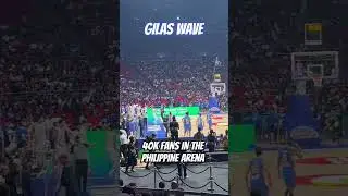 GILAS FANS WITH THE HUMAN WAVE AT THE PHILIPPINE ARENA | #gilas #kaisotto #jordanclarkson #nba #fiba