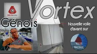 nouveau génois Vortex de chez Delta Voiles sur @VoilierMartineke