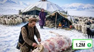 Life in Extreme Freezing Conditions of the Pamir, Afghanistan | Rural Cooking & Shepherding!