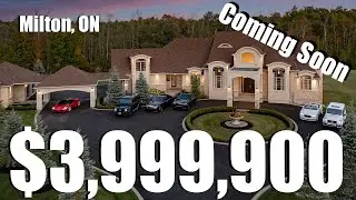 $3.9 MILLION DOLLAR MILTON MANSION FOR SALE!!! FULL TOUR COMING SOON!!!