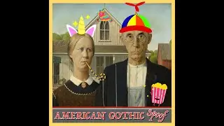 American Gothic by Grant Wood Spoof Drawing Guide