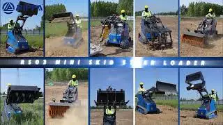 RIPPA RS03 Skid Steer Loader Multi-Function Attach Test | Small Size, Big Power!#skidsteerloader