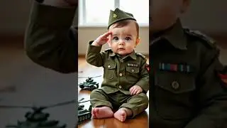 cute baby salute #cute #baby #shorts