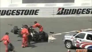 Indycar Motegi 2006 Big crash Enge Carpenter