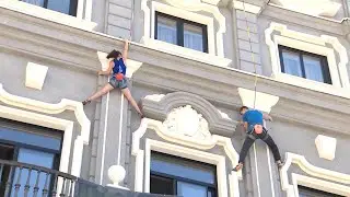 Itziar Mart&iacute;nez y Mikel Linacisoro presentan la Copa de Espa&ntilde;a de Escalada Madrid 2022