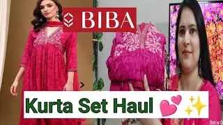 Biba Kurta Set Haul Starting 1300/-💕 Biba kurta setHaul 💕 Myntra Biba Haul 💕Zouk bag💕 Forever Simple