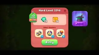 Gardenscapes HARD LEVEL 3348 NO BOOSTERS