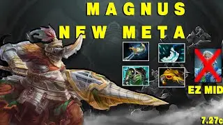 Как стоять на миду за Магнуса || Dota 2 || Magnus || 7.27C
