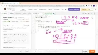 Find the largest element in the array 
