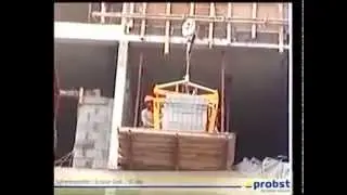 PROBST Block Handling Scissor Grab SG 100, tower crane attached كلامب# بلوك كرين
