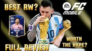 THE BEST RW IN THE GAME? | 95 OVER TOTY MESSI FULL REVIEW IN FC MOBILE| #foryou #eafc24 #fcmobile
