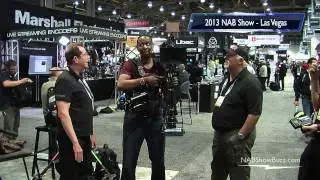 NAB Show 2013 - Owen Smith Tries His Hand at SteadyCam