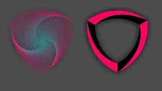 Triangle shape 3D logo using polygon in CorelDRAW | #blendtool | Coreldraw tutorial | Graphic design