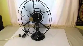 circa 1918 General Electric 16 inch 2 Star Electric Fan